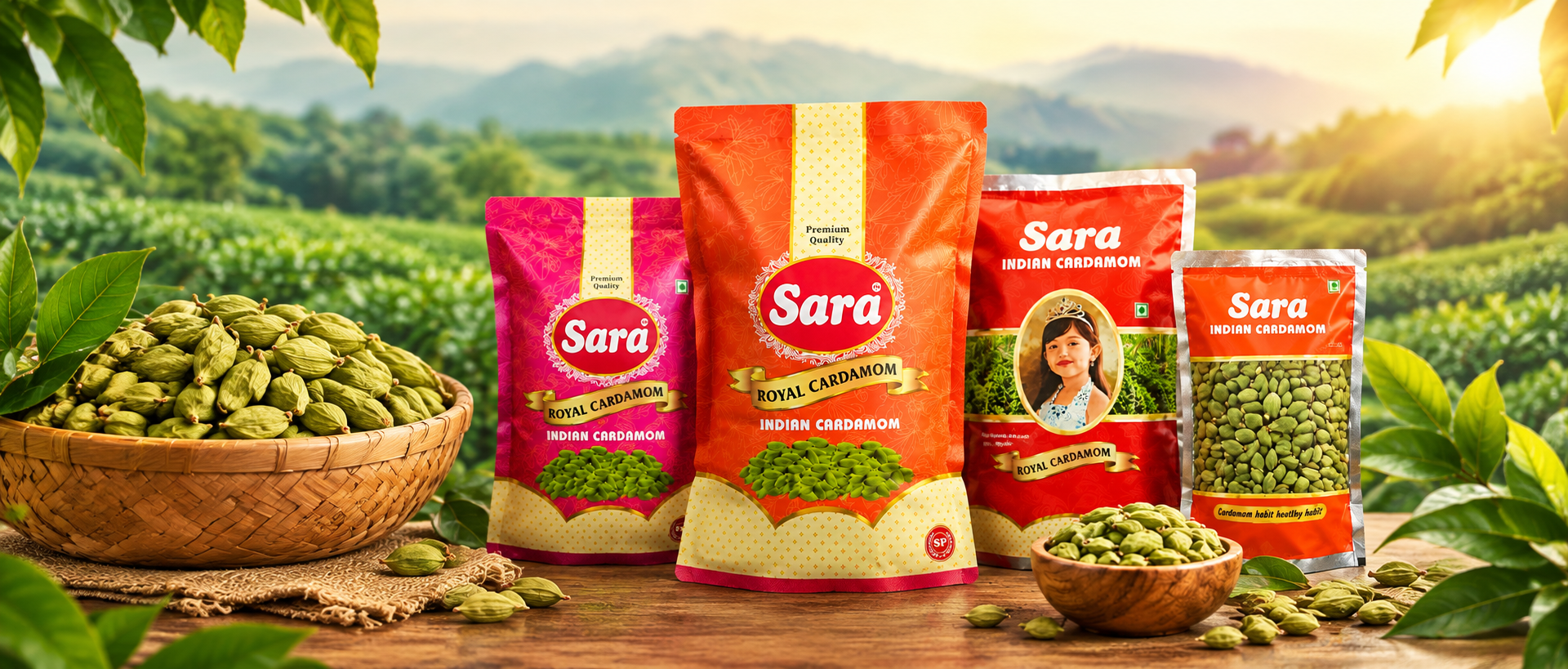 Premium Cardamom and Pepper
